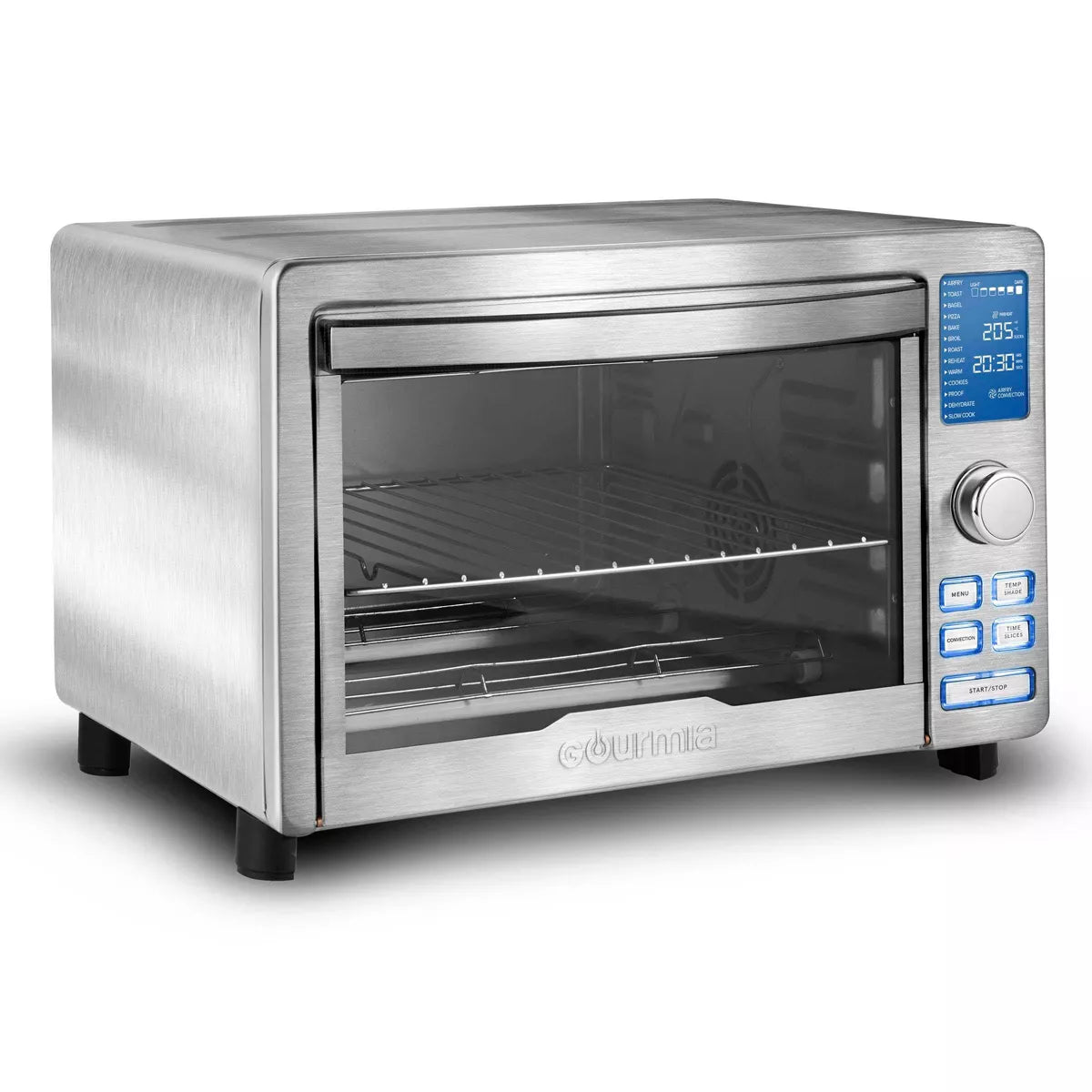 Gourmia Digital Stainless Steel Toaster Oven Air Fryer – Stainless Steel: 1700W, Dishwasher-Safe, Airfryer Toaster Oven