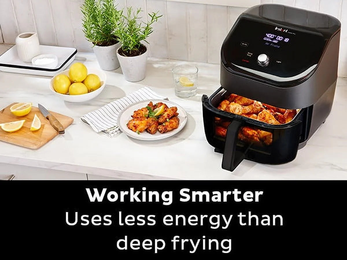 Pot Vortex plus Air Fryer with Clearcook, 6QT, Black