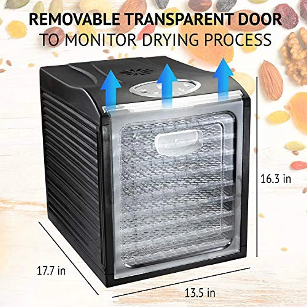 9 Tray Premium Digital Electric Food Dehydrator Machine - 600W