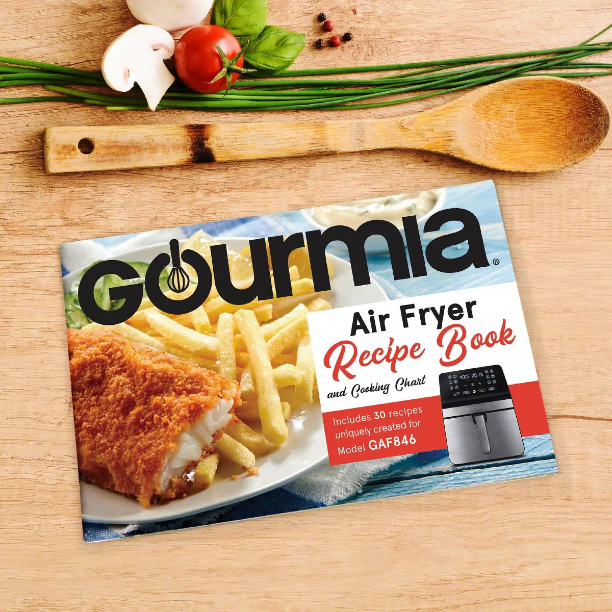 Gourmia 8Qt Digital Air Fryer, with 12 One-Touch Functions & Guided Cooking - Stainless Steel: Kitchen Appliance
