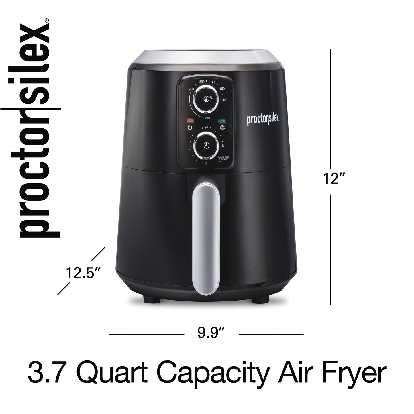 Air Fryer, 3.7 Quart Capacity, Black, 35056