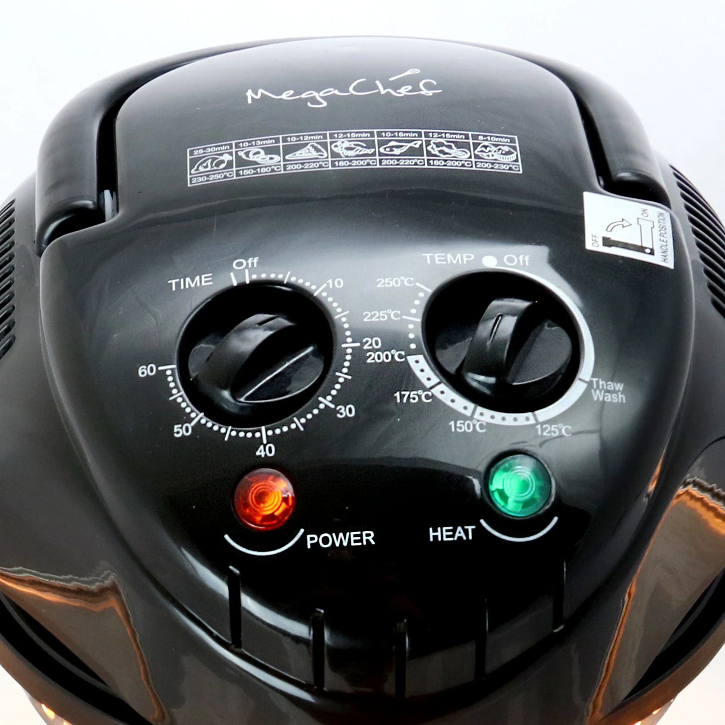 Rotisserie Oil Free 14.25 Inch Halogen Oven Air Fryer, Rotisserie, Roaster in Black