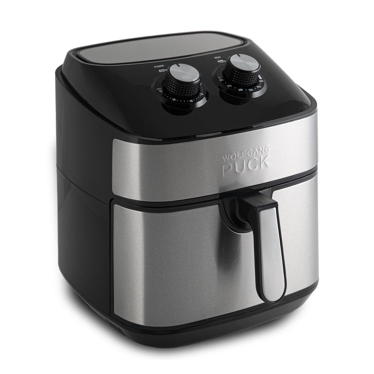 310Oz Stainless Steel Air Fryer, Large Single Basket Design, Simple Dial Controls