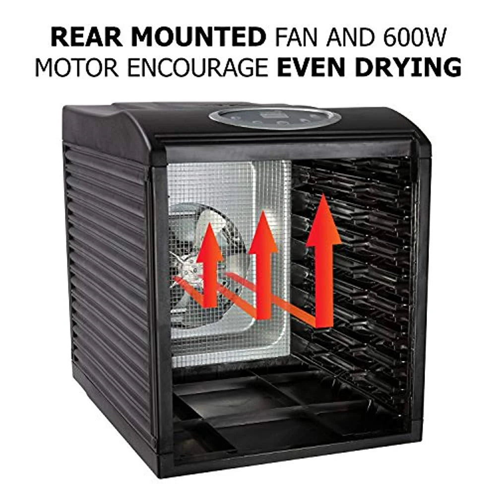 9 Tray Premium Digital Electric Food Dehydrator Machine - 600W
