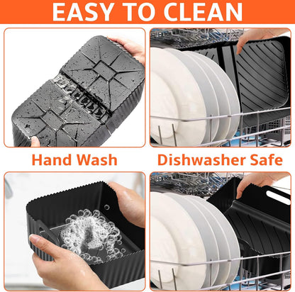 Air Fryer Silicone Liners for Ninja Dz071 7 Qt/Instant 9 Flexbasket Airfryer 3