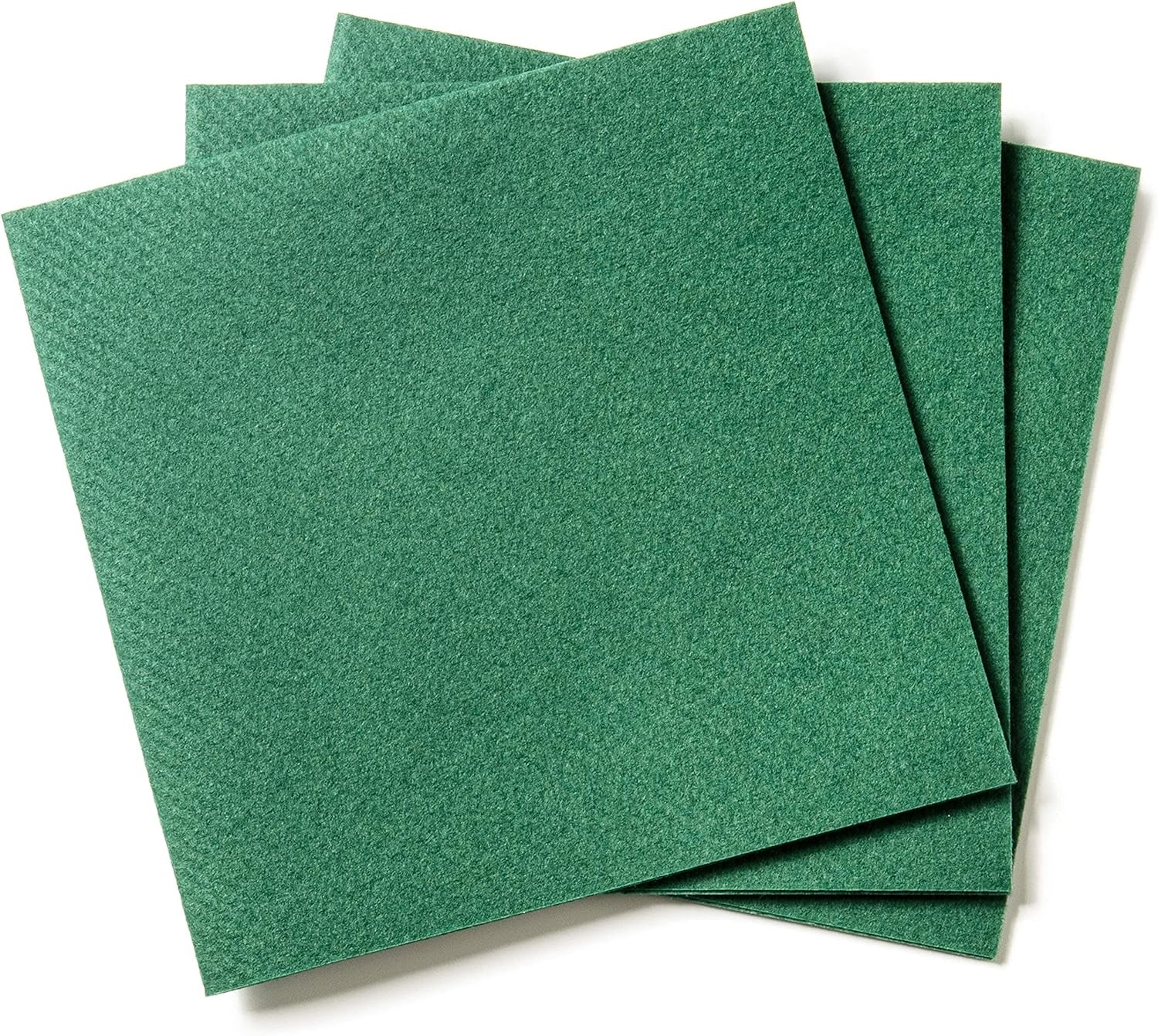 AMERICAN HOMESTEAD Green Cocktail Napkins - Premium 4"X4" Disposable Linen-Like Beverage Napkins - Bulk Square Party Bar Serviettes for Weddings, Parties, Events, and Everyday Use - 100 Count