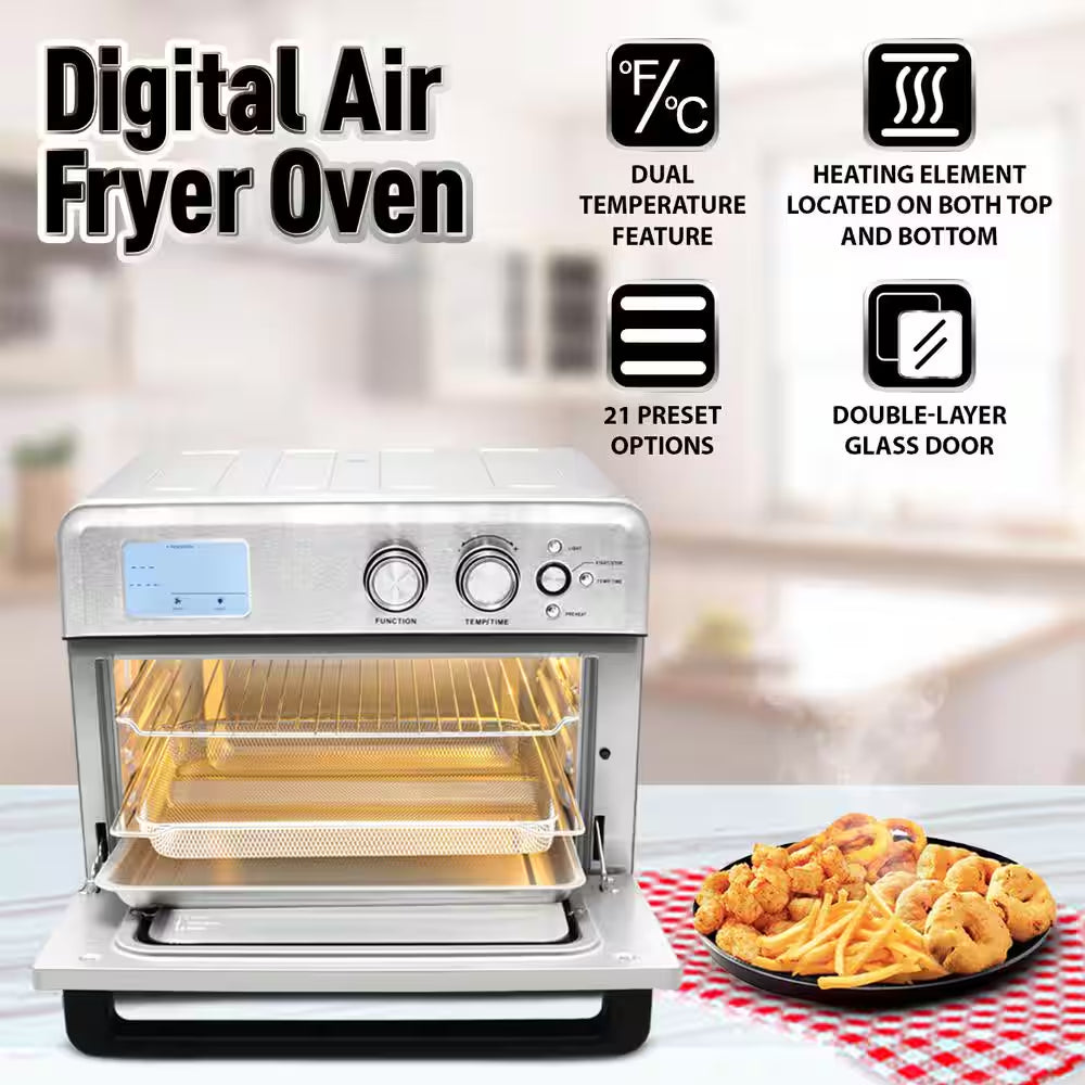 26 Qt. Stainless Steel Digital Air Fryer Oven