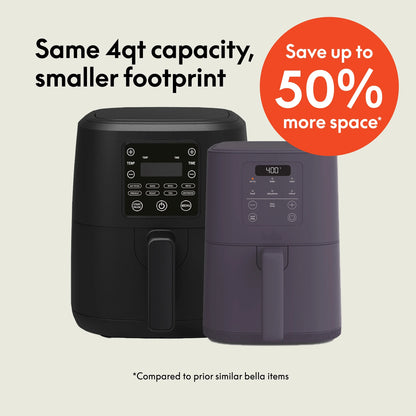 4Qt Slim Air Fryer, Plum