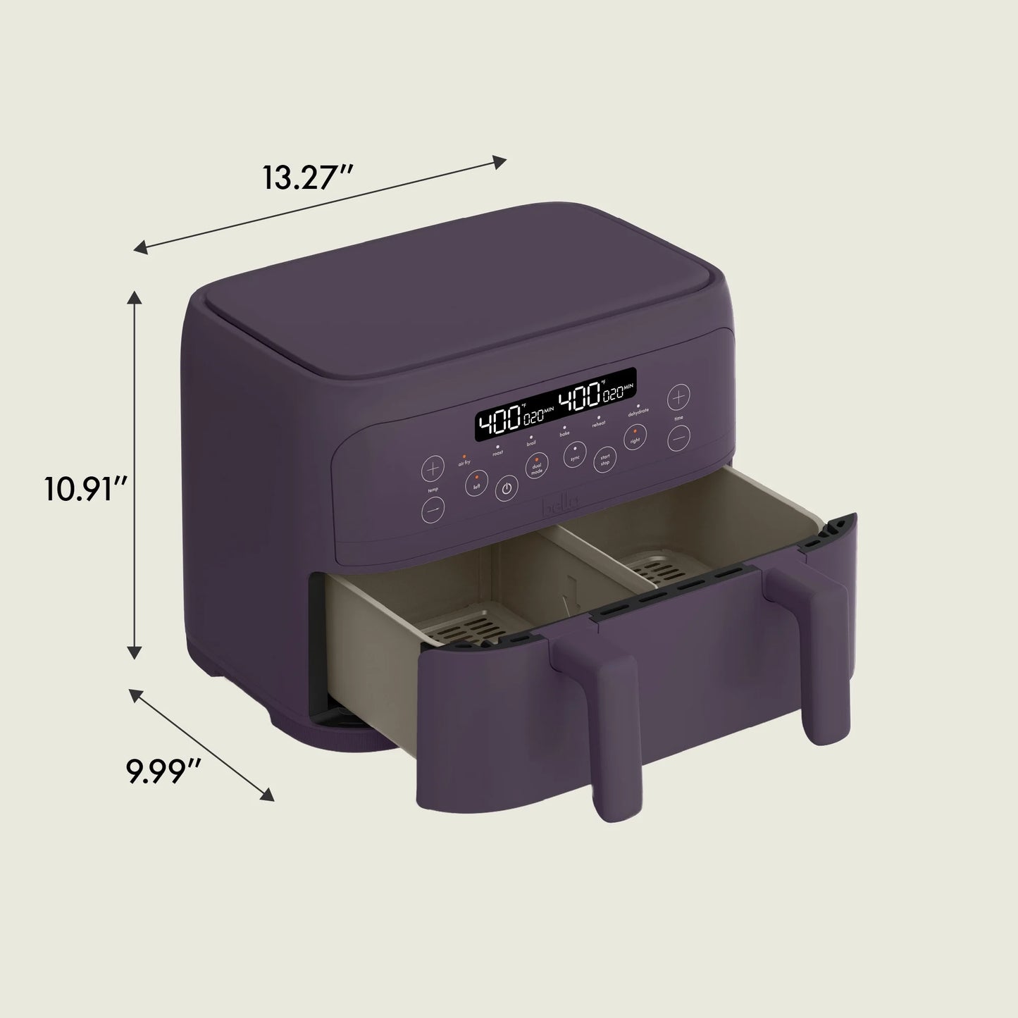 4Qt Trizone® Air Fryer, Plum