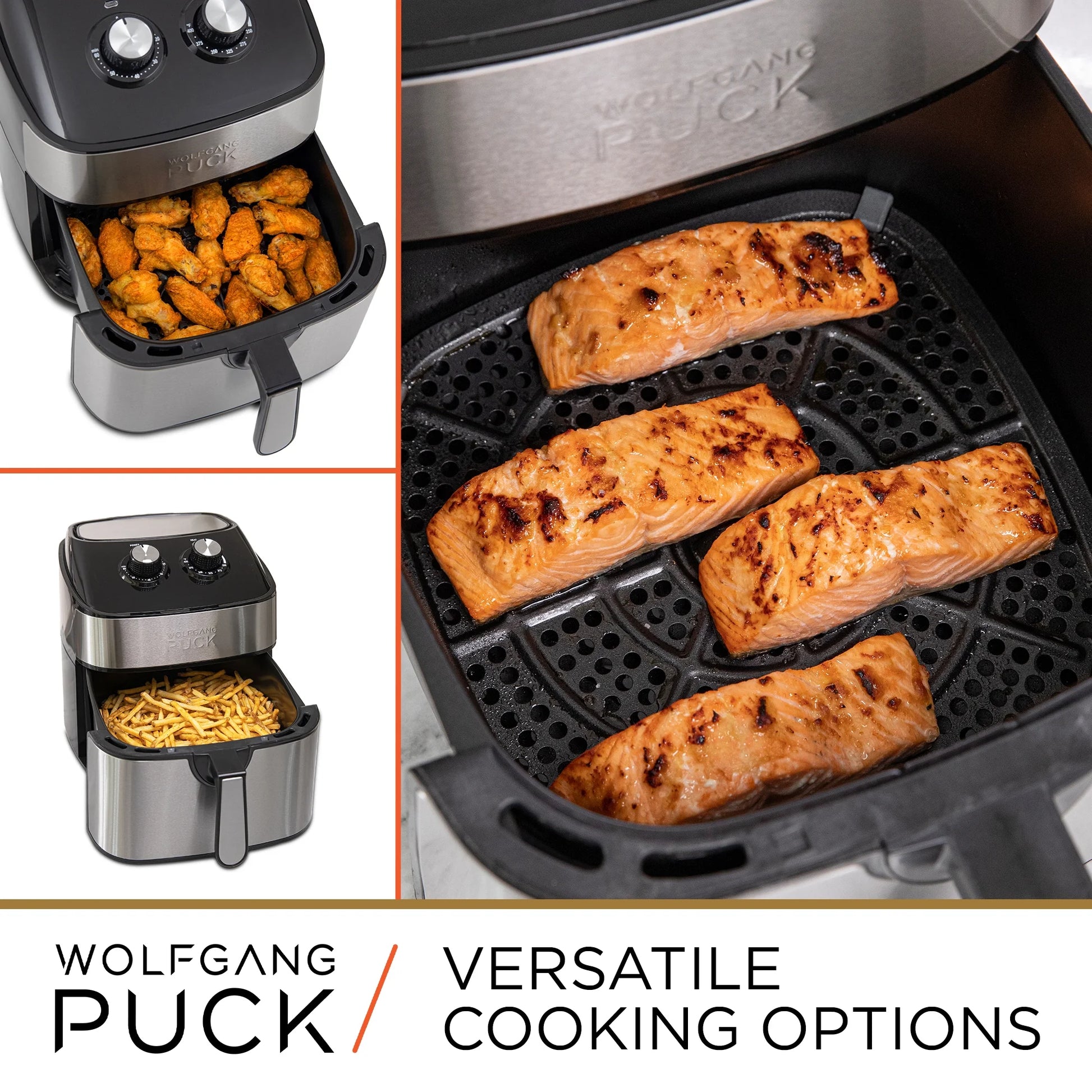 310Oz Stainless Steel Air Fryer, Large Single Basket Design, Simple Dial Controls