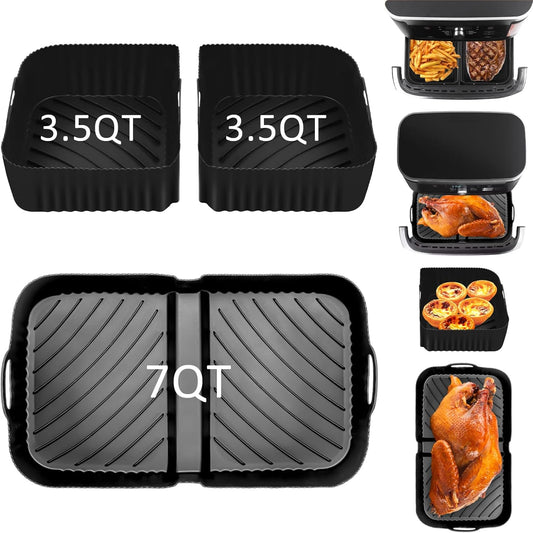 Air Fryer Silicone Liners for Ninja Dz071 7 Qt/Instant 9 Flexbasket Airfryer 3