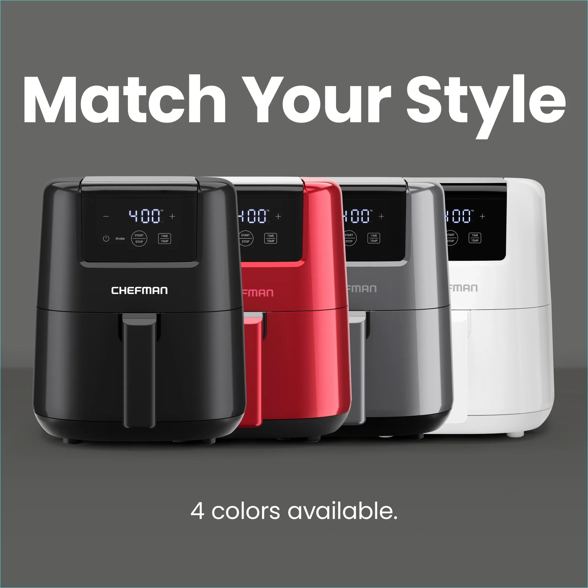 2 Qt Compact Air Fryer W/ Digital Display and Shake Reminder - Black, New