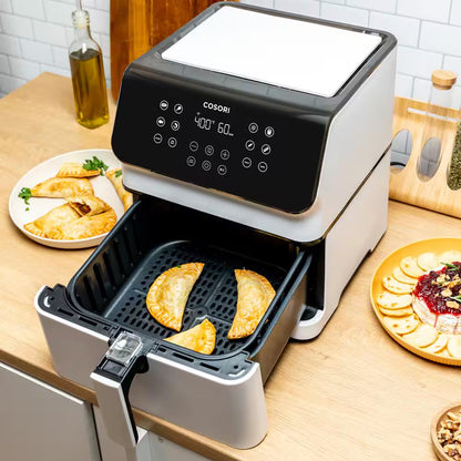 Pro XL II Smart 5.8 Qt. White Digital Air Fryer with Pizza Pan