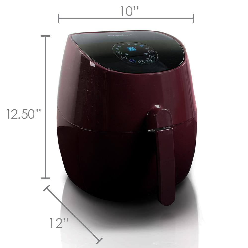 3.5 Qt. Burgundy Electric Multi-Cooker and Air Fryer
