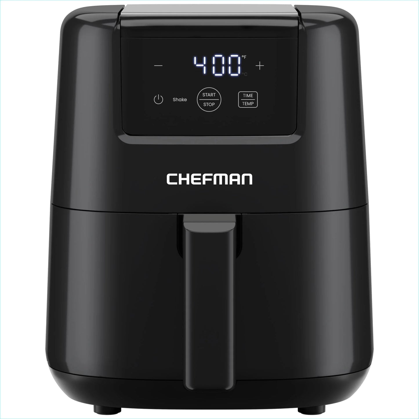 2 Qt Compact Air Fryer W/ Digital Display and Shake Reminder - Black, New