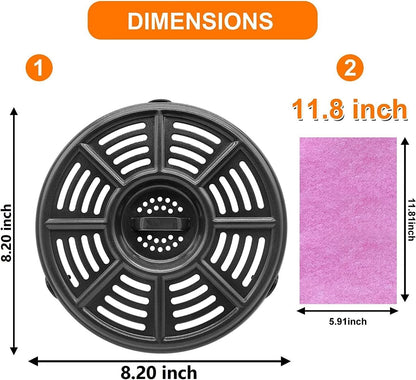 HEISENLIN Air Fryer Replacement Parts Crisper Plate for Ninja Air Fryers Foodi
