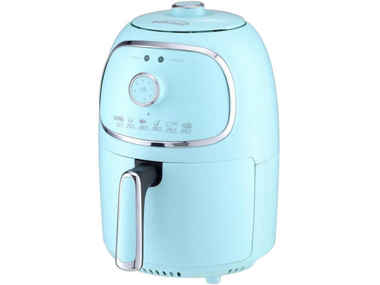 Appliances AF-202BL 2-Quart 1,200-Watt Electric Air Fryer with Timer and Temperature Control (Blue)