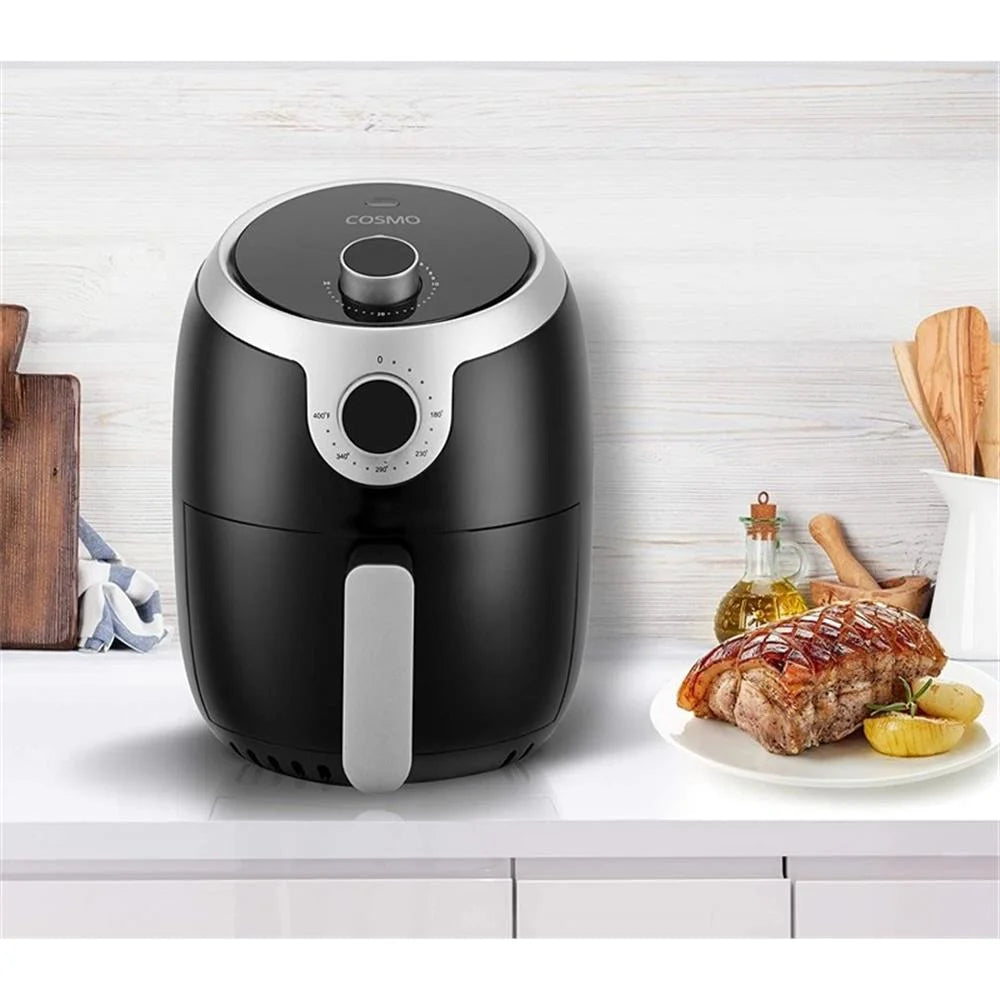 2.3 Quart Electric Air Fryer with Temperature Control, Timer, Auto Shut-Off, Non-Stick Tray, 1000W