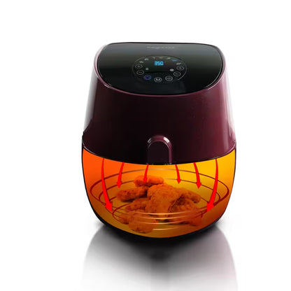 3.5 Qt. Burgundy Electric Multi-Cooker and Air Fryer