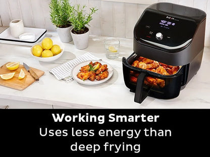 Pot Vortex plus Air Fryer with Clearcook, 6QT, Black
