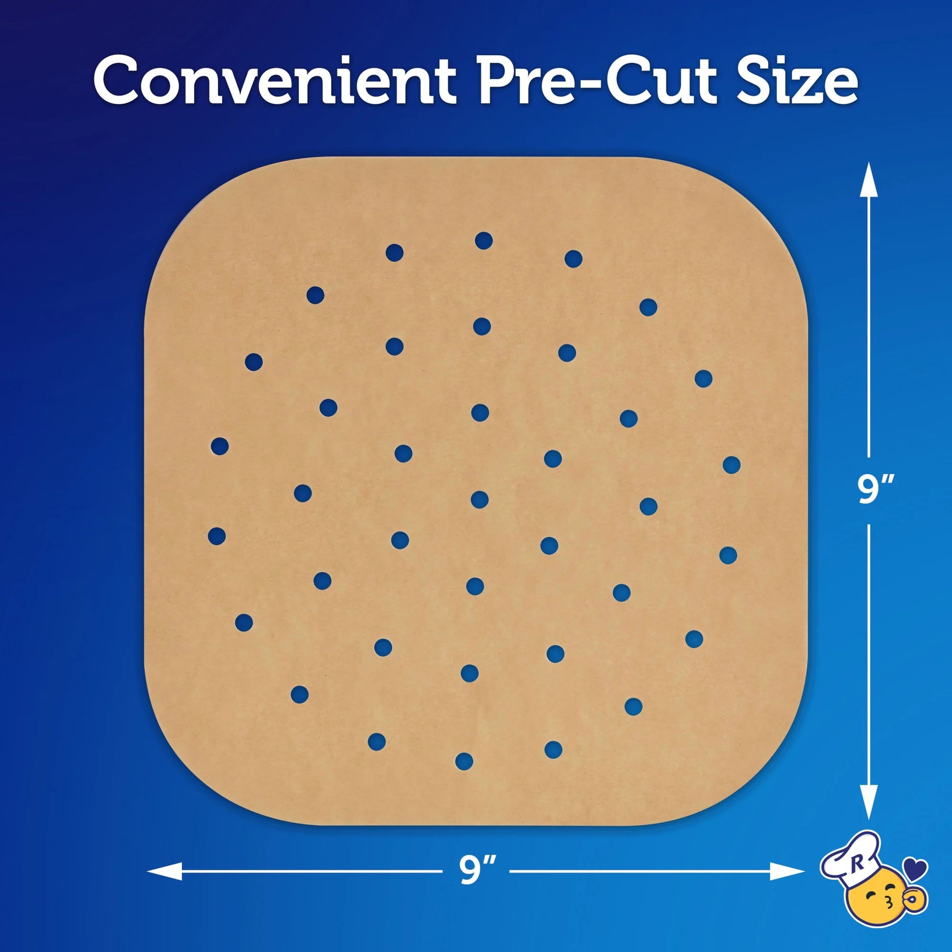 (3 Pack)  Parchment Paper Air Fryer Liners, 50 Count