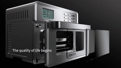 Air Fry Oven, 26.8 Quart 24 in 1 Function 360 Air Circulation, Bake, Broil, Toast, Air Fry, Air Roast, Digital Toaster, True Surround Convection, Includes Recipe Book, 1800 Watts, Steel Finish