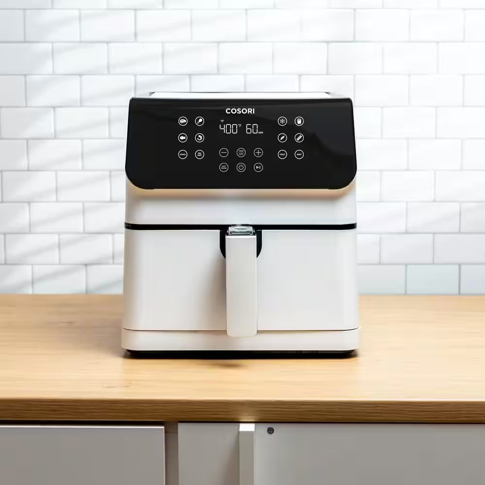 Pro XL II Smart 5.8 Qt. White Digital Air Fryer with Pizza Pan