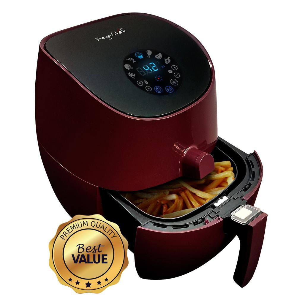 3.5 Qt. Burgundy Electric Multi-Cooker and Air Fryer