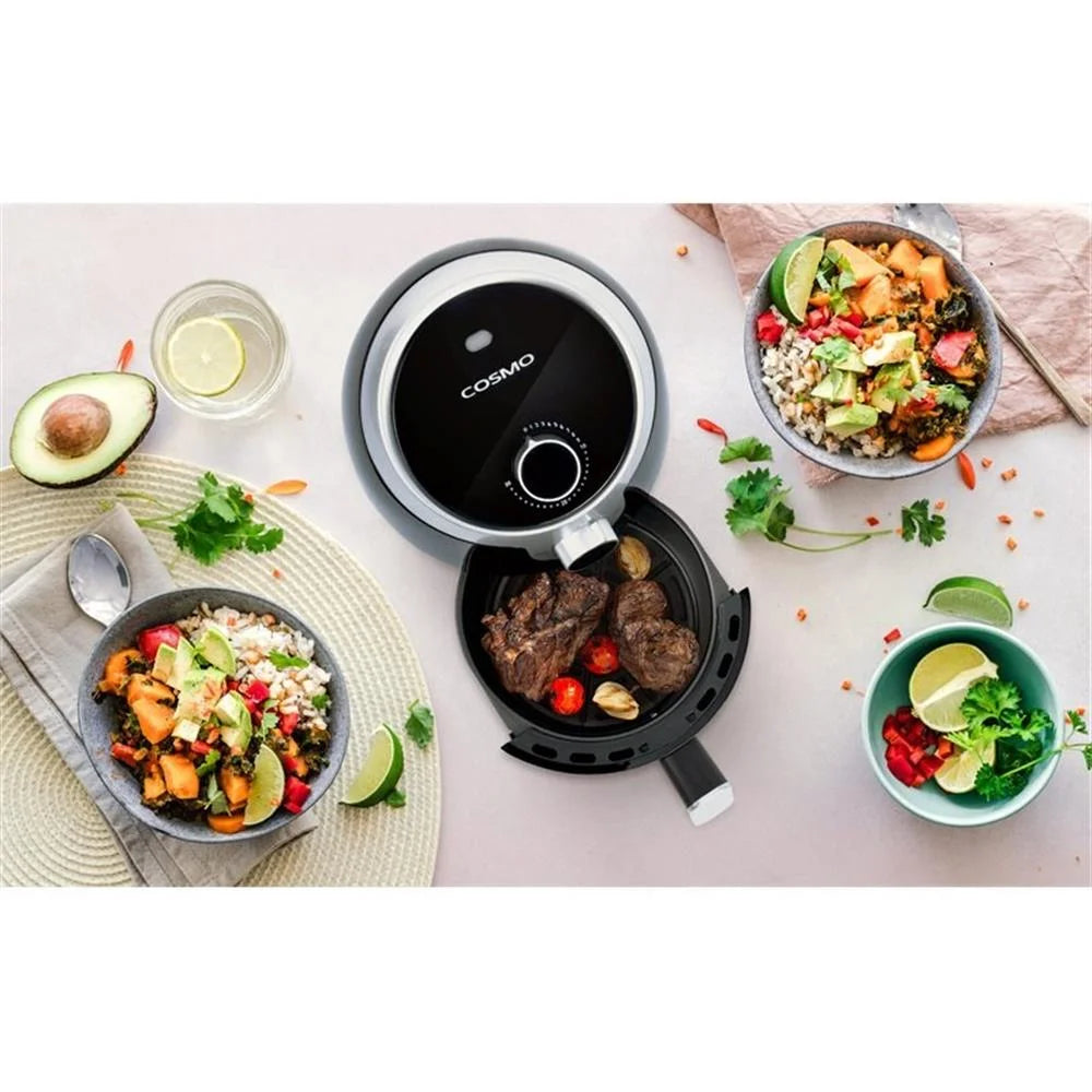 2.3 Quart Electric Air Fryer with Temperature Control, Timer, Auto Shut-Off, Non-Stick Tray, 1000W