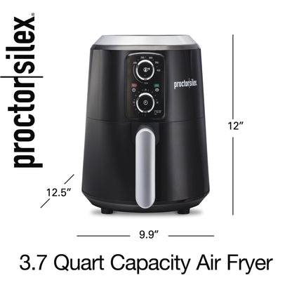 Air Fryer, 3.7 Quart Capacity, Black, 35056