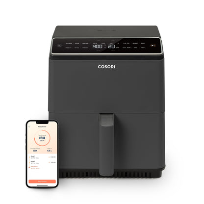 Dual Blaze 6.8Qt Ceramic Coating Smart Air Fryer - Dark Gray