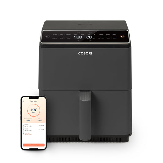 Dual Blaze 6.8Qt Ceramic Coating Smart Air Fryer - Dark Gray