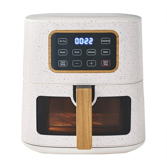 5.8 Qt Air Fryer, Linen Speckle - Energy Efficient