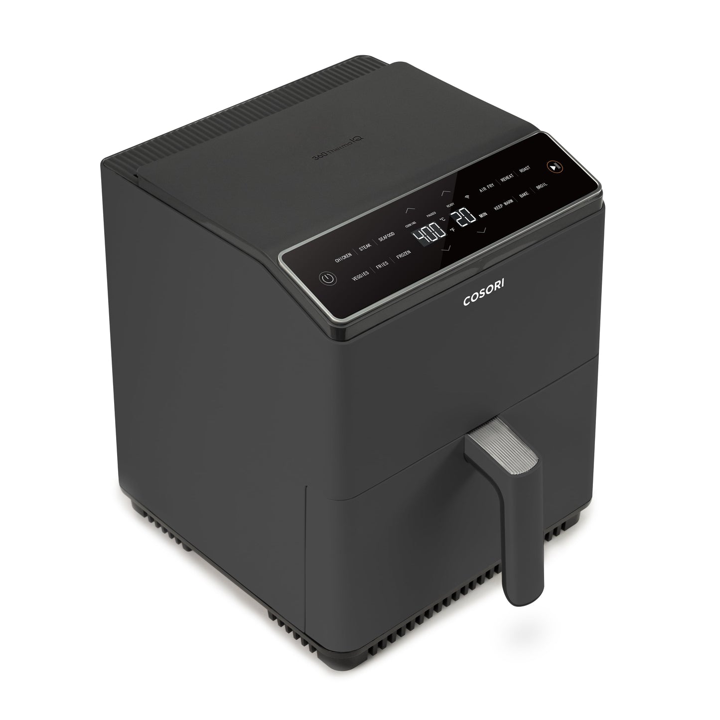Dual Blaze 6.8Qt Ceramic Coating Smart Air Fryer - Dark Gray