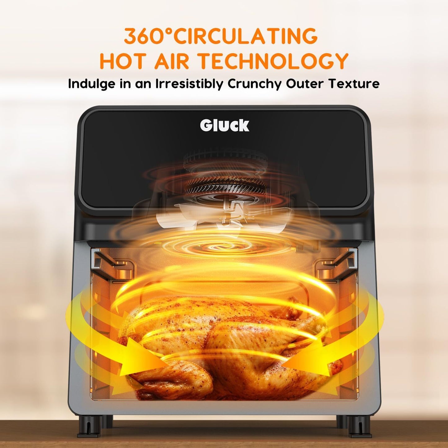 Air Fryer 6 Quart, Non-Toxic Airfryer with All Metal Inside, 1500W Large Air ...