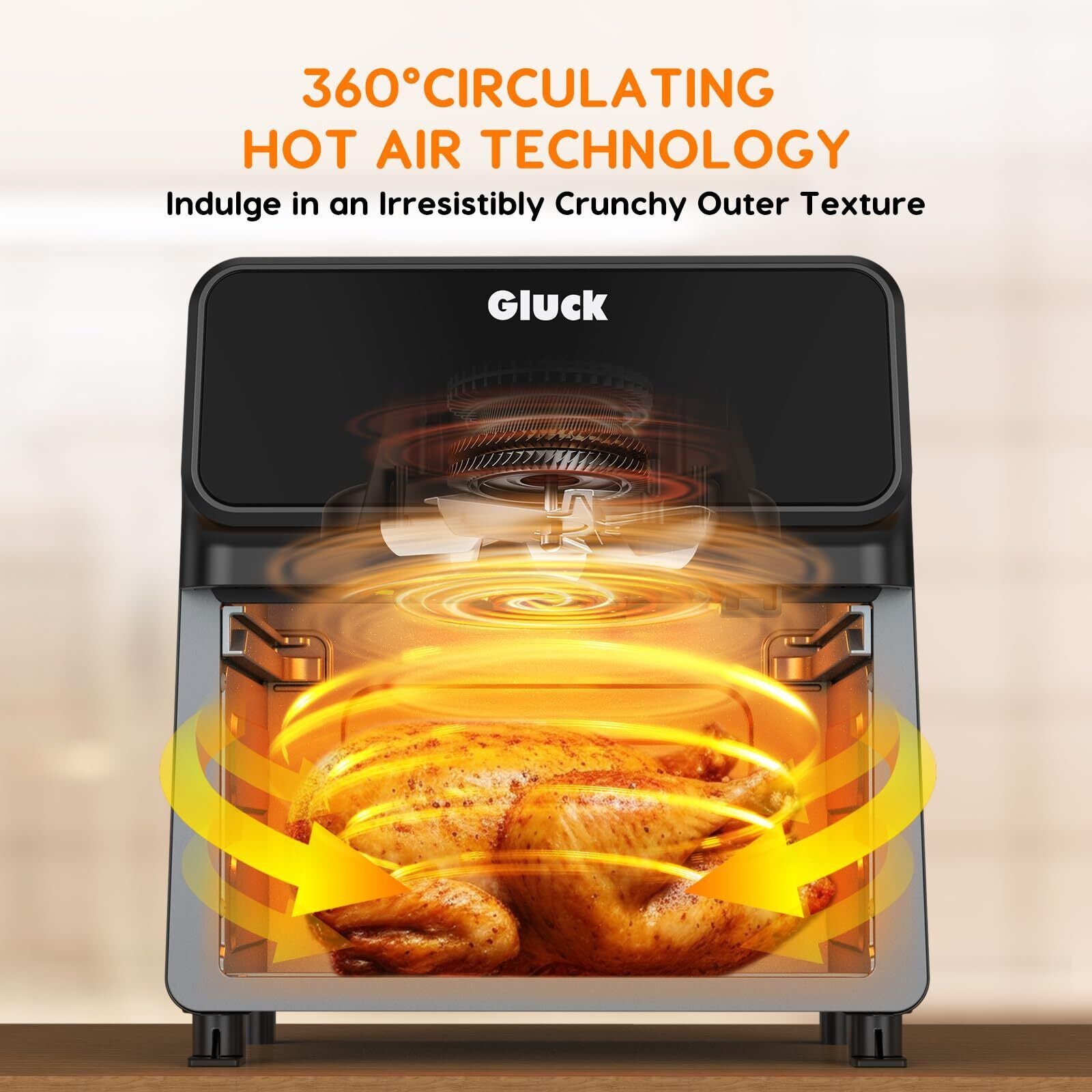 Air Fryer 6 Quart, Non-Toxic Airfryer with All Metal Inside, 1500W Large Air ...