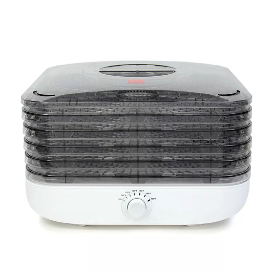 Ronco Turbo Ez-Store 5-Tray Dehydrator with Convection Air Flow, Food Preserver Adjustable Temperature Control, Quiet Operation