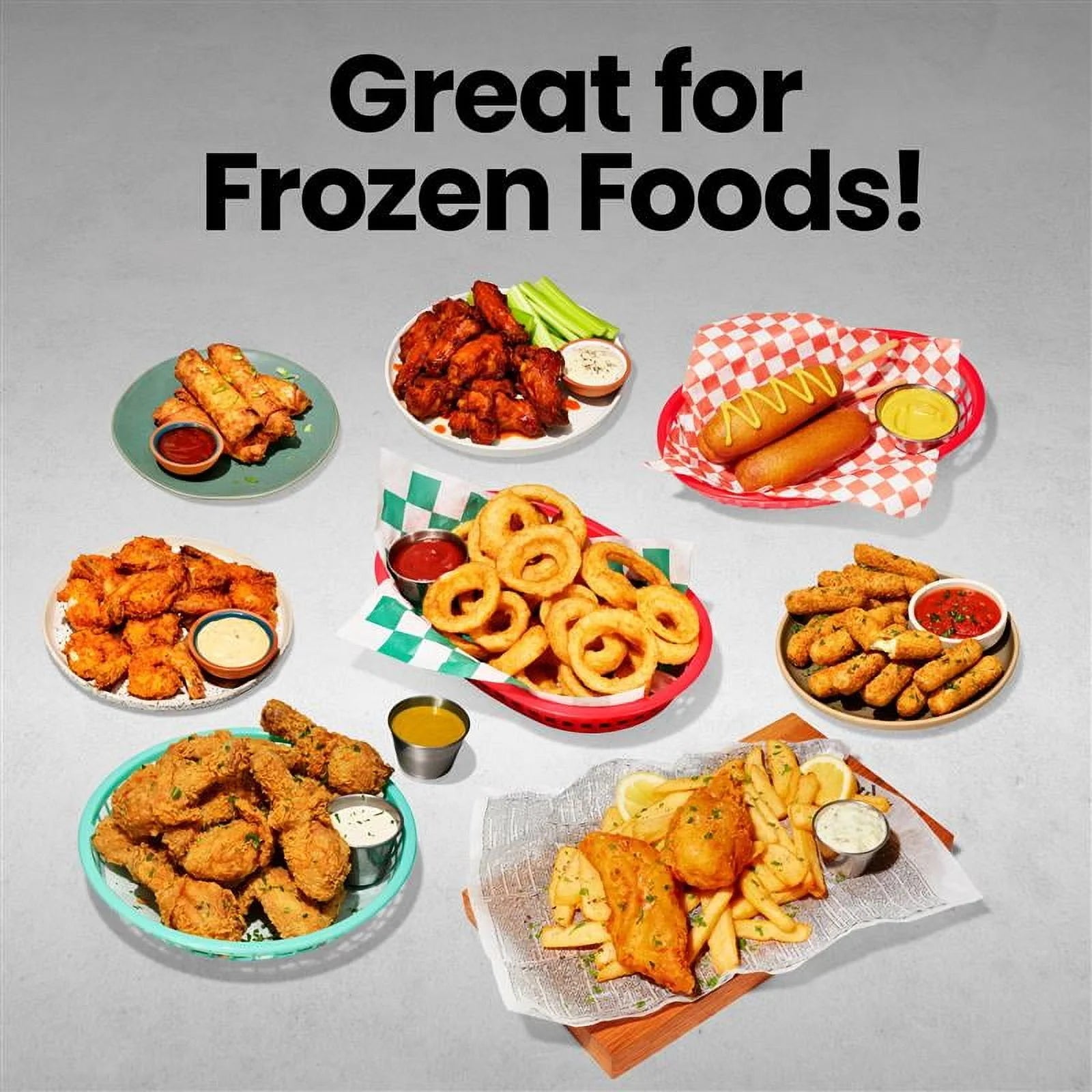 Dual Basket Air Fryer W/ Digital Touchscreen, 2 Independent 3 Qt Baskets, Sync Finish - Black, New