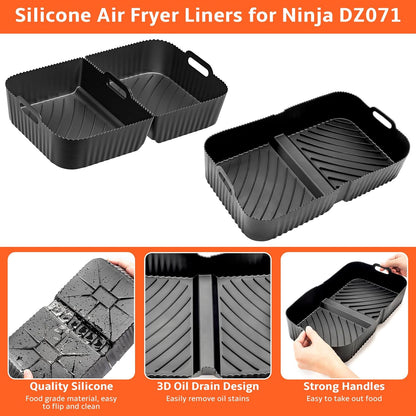 Air Fryer Silicone Liners for Ninja Dz071 7 Qt/Instant 9 Flexbasket Airfryer 3