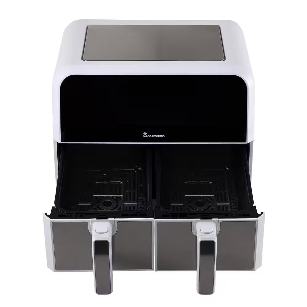 8.4 Qt. White Dual Basket Air Fryer