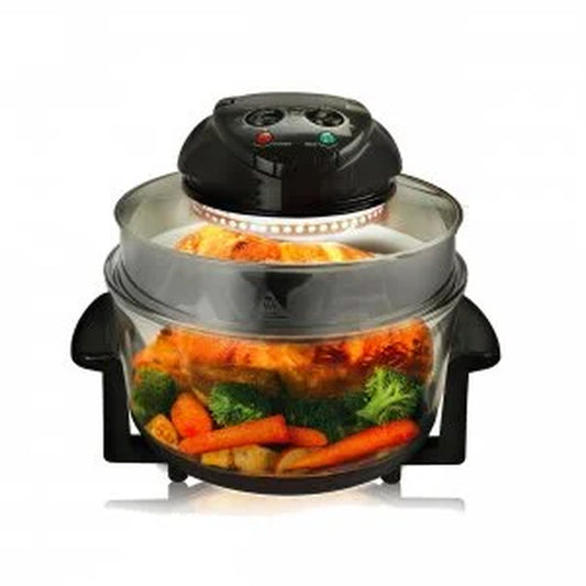 18 Qt Halogen Air Fryer, Black - Automatic Shutoff