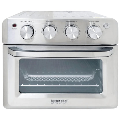 Do-It-All 20 Liter Convection Air Fryer Toaster Broiler Oven in Silver