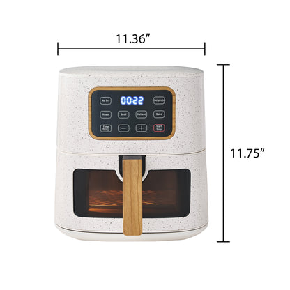 5.8 Qt Air Fryer, Linen Speckle - Energy Efficient