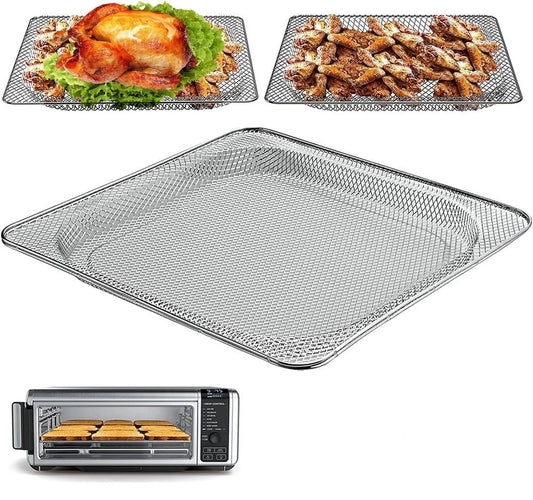 Replacement Air Fryer Basket for Ninja Foodi SP101 Air Fry Oven, Stainless Steel Air Fryer Accessories for Ninja Foodi SP100, SP101B1, SP101C