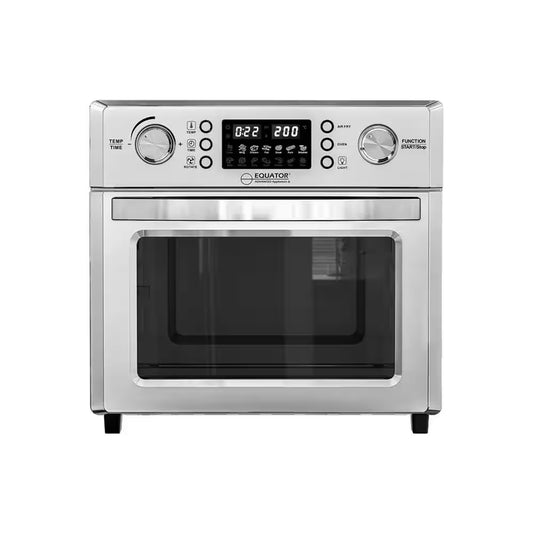 0.93 Cu.Ft Stainless 5-In-1 Air Fryer, Convection Oven, Pizza Oven, Grill, and Dehydrator with 360 Air Circulation