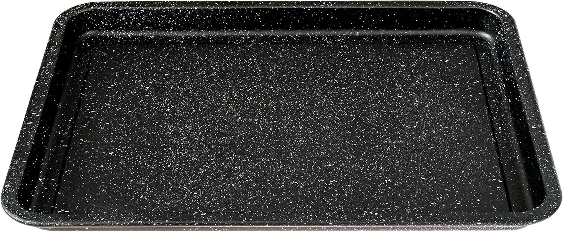 2-Piece Non-Stick Air Fryer Tray Bakeware Set for Oven with Crisper Pan and Cookie Sheet, 13 X 9-Inch (13" X 9" 2-Piece, Black)