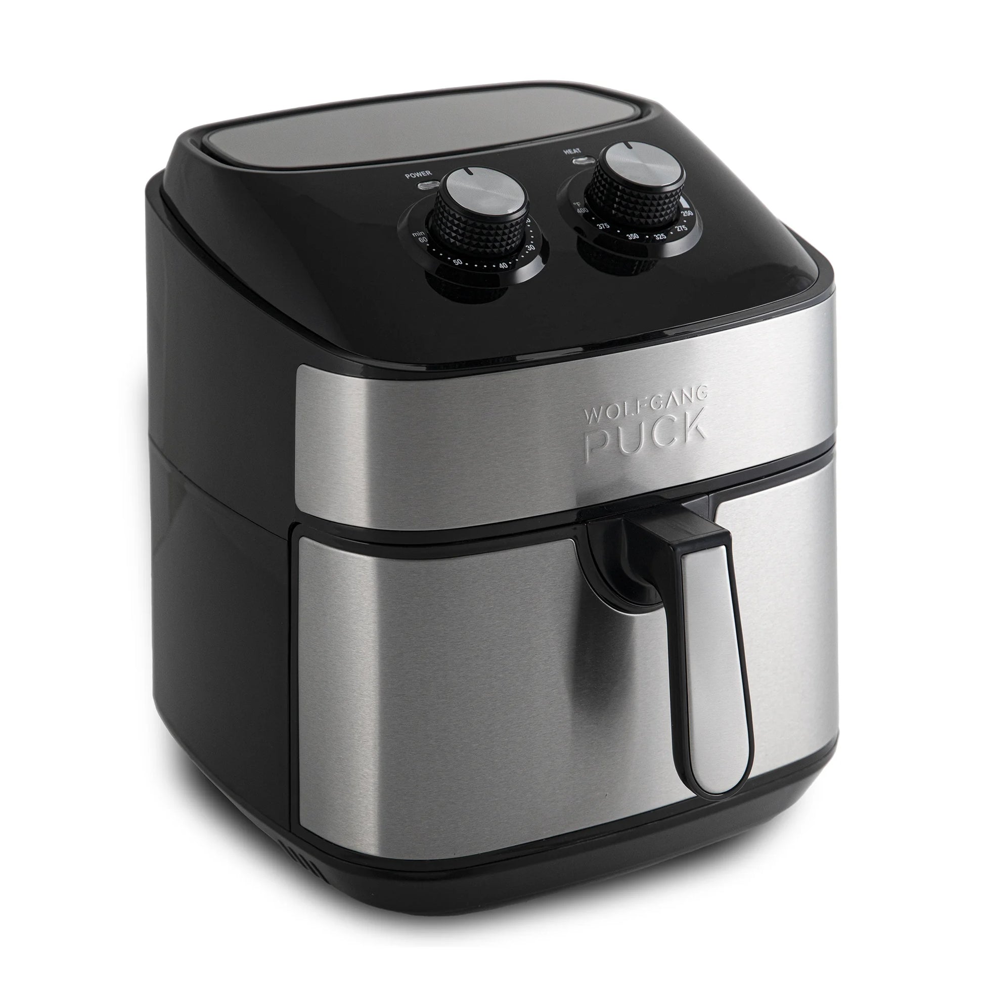 310Oz Stainless Steel Air Fryer, Large Single Basket Design, Simple Dial Controls