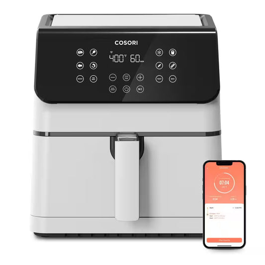 Pro XL II Smart 5.8 Qt. White Digital Air Fryer with Pizza Pan