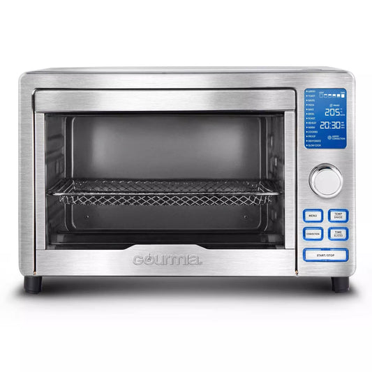 Gourmia Digital Stainless Steel Toaster Oven Air Fryer – Stainless Steel: 1700W, Dishwasher-Safe, Airfryer Toaster Oven